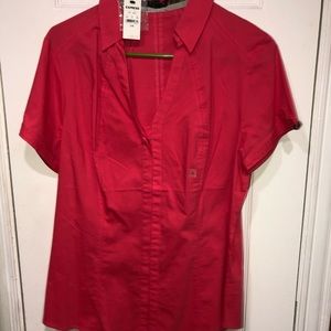 Pink Button Down Blouse